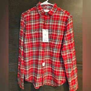 DEMIM & FLOWER New Flannel shirt for man  (S)